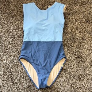 summersalt Two-Tone Light Blue and Mid Blue One-Piece Swimsuit - The Surf
